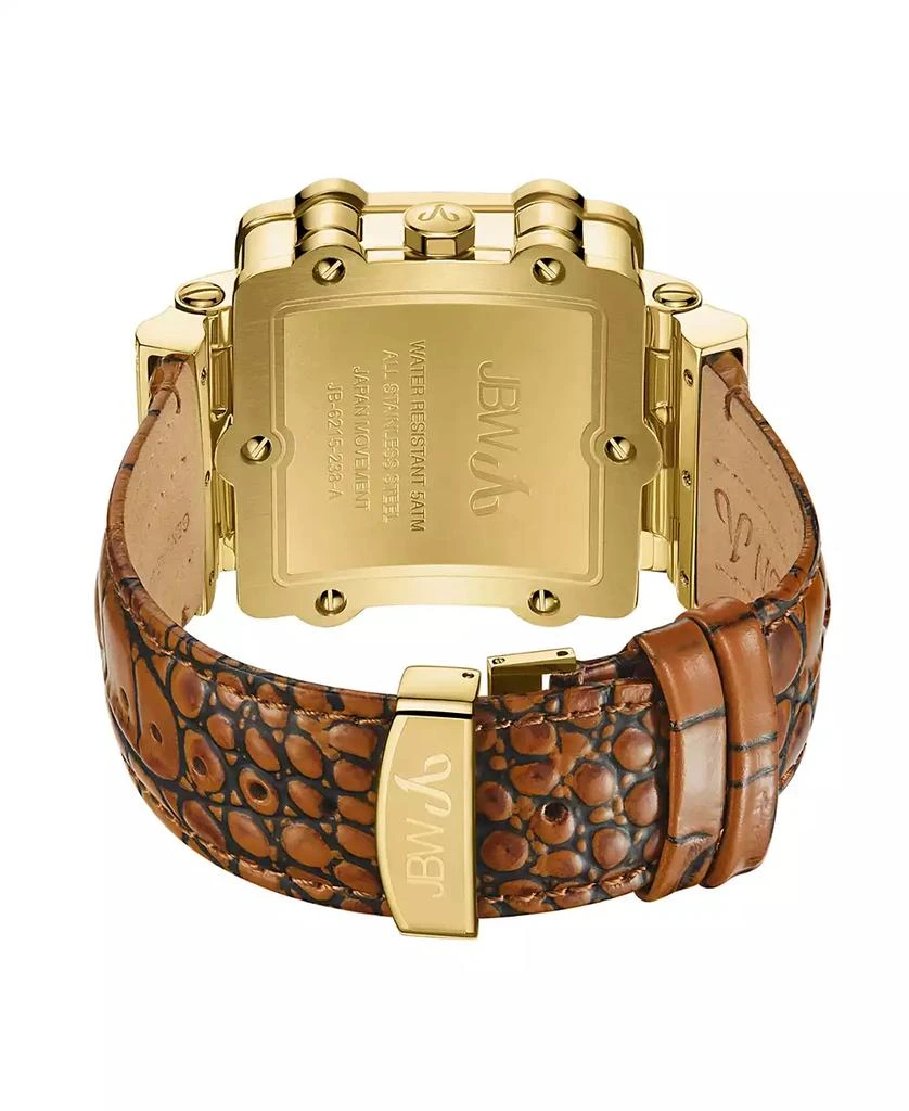 Jbw Men's Phantom Diamond (1 ct.t.w.) 18k Gold Plated Stainless Steel Watch 2