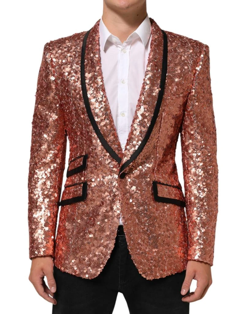 Dolce 
Gabbana Sequin SICILIA 1 Button Men Suit Men
s Blazer