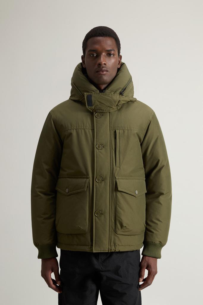 Woolrich Ramar Cloth Bomber Jacket with Hood - Men - Green