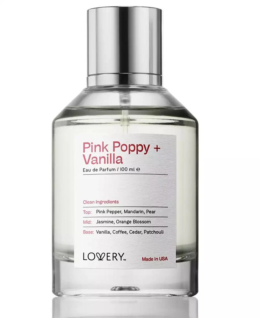 Lovery Pink Poppy + Vanilla Eau de Parfum Spray, 3.4 oz. 1