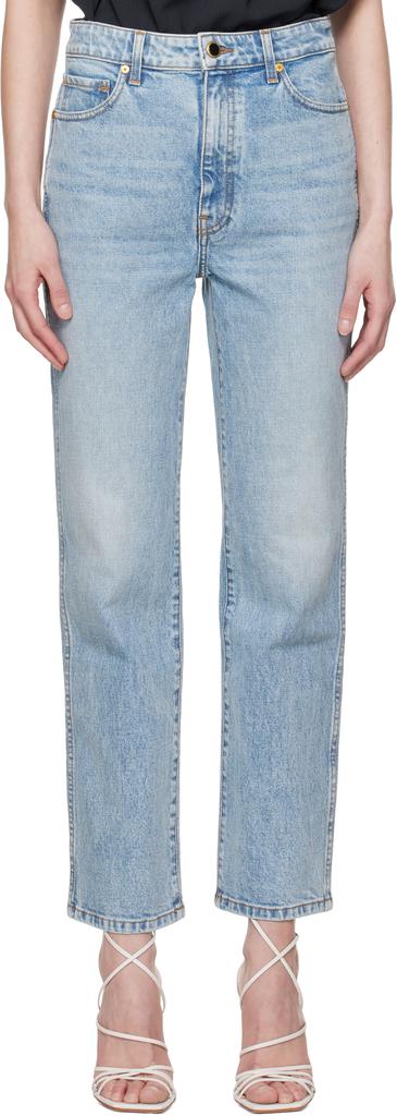 Khaite Blue Abigail Stretch Jeans