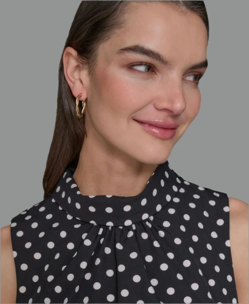 Karl Lagerfeld Paris PRINTED EVERYDAY STRETCH ROLL COLLAR MIDI 5