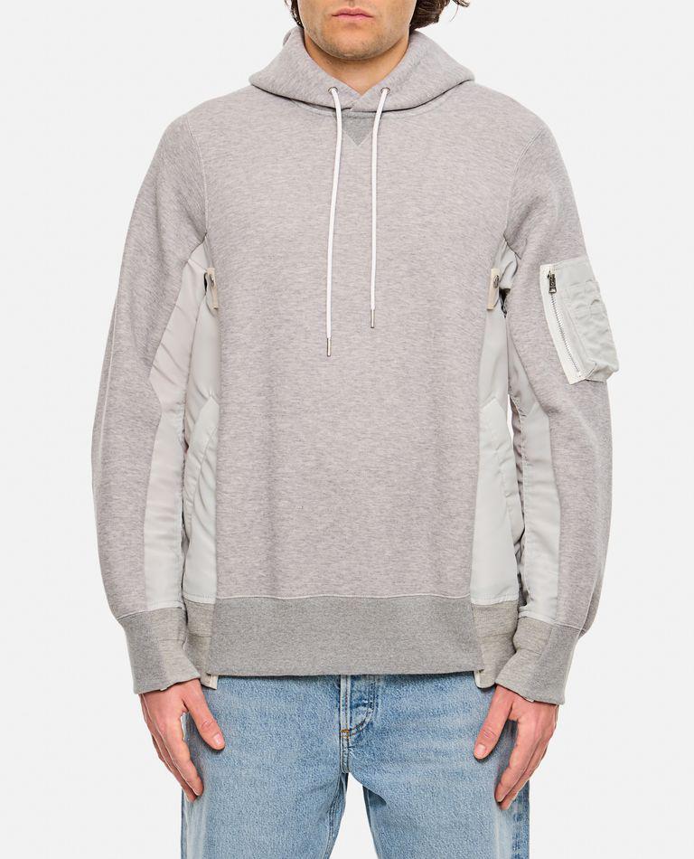 パーカー・フーディ Sacai Chalk Stripe Hoodie Sacai Black Chalk Stripe Hoodie - Hoodies - BeyondStyle