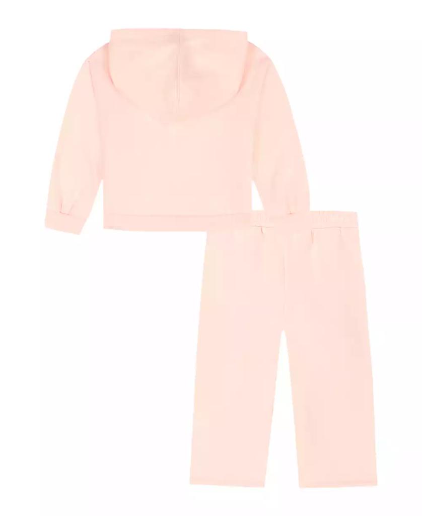 Calvin Klein Girls 2T-6X 2-Piece Fleece Hoodie and Pants Set