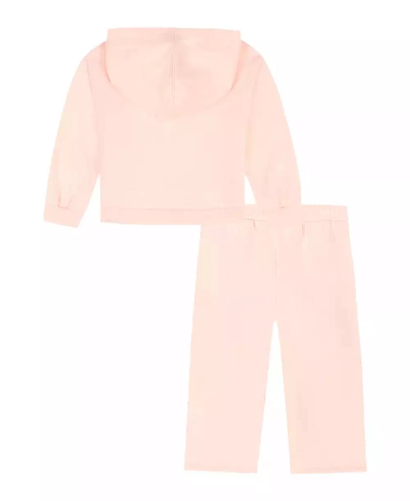 Calvin Klein Girls 2T-6X 2-Piece Fleece Hoodie and Pants Set 2