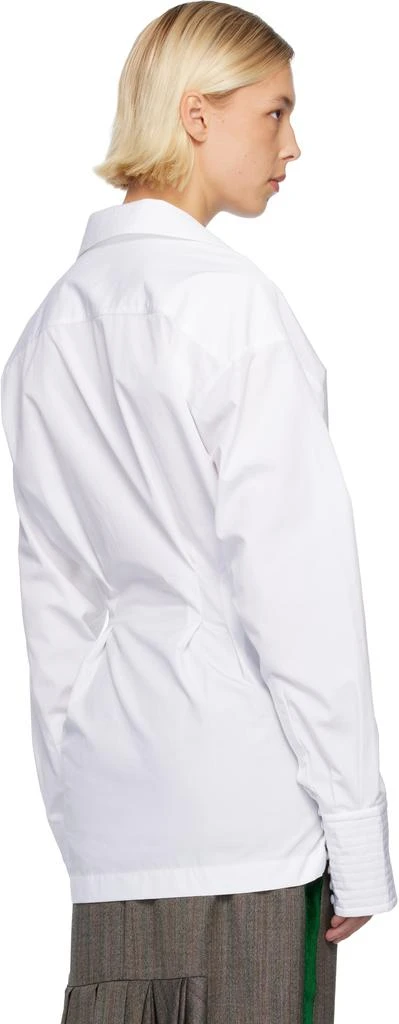 Dries Van Noten White V-Neck Shirt 3