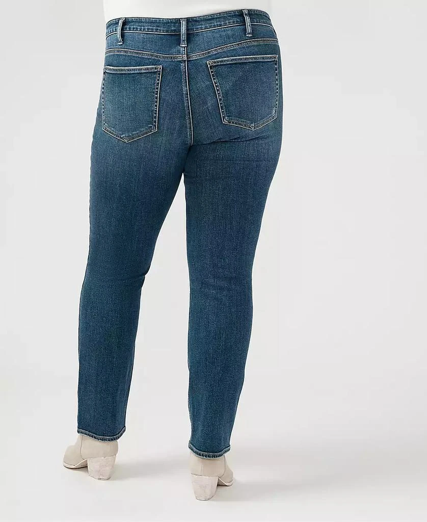 Silver Jeans Co. Plus Size Most Wanted Mid Rise Straight Leg Jeans 2