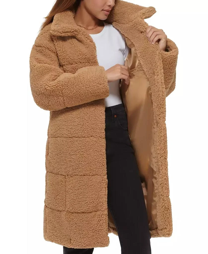 Levi's Women's Long Sherpa Snap-Closure Teddy Coat 4