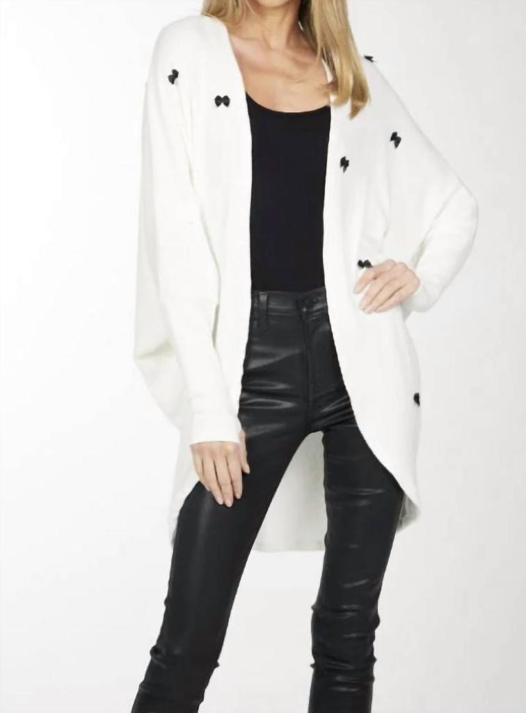 Michael Lauren Albany Draped Dolman Cardigan