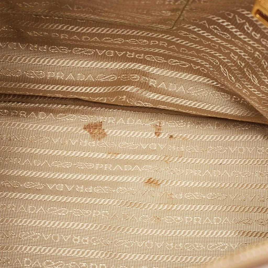 Prada Prada Brown Saffiano Lux Leather Large Double Zip Tote 10