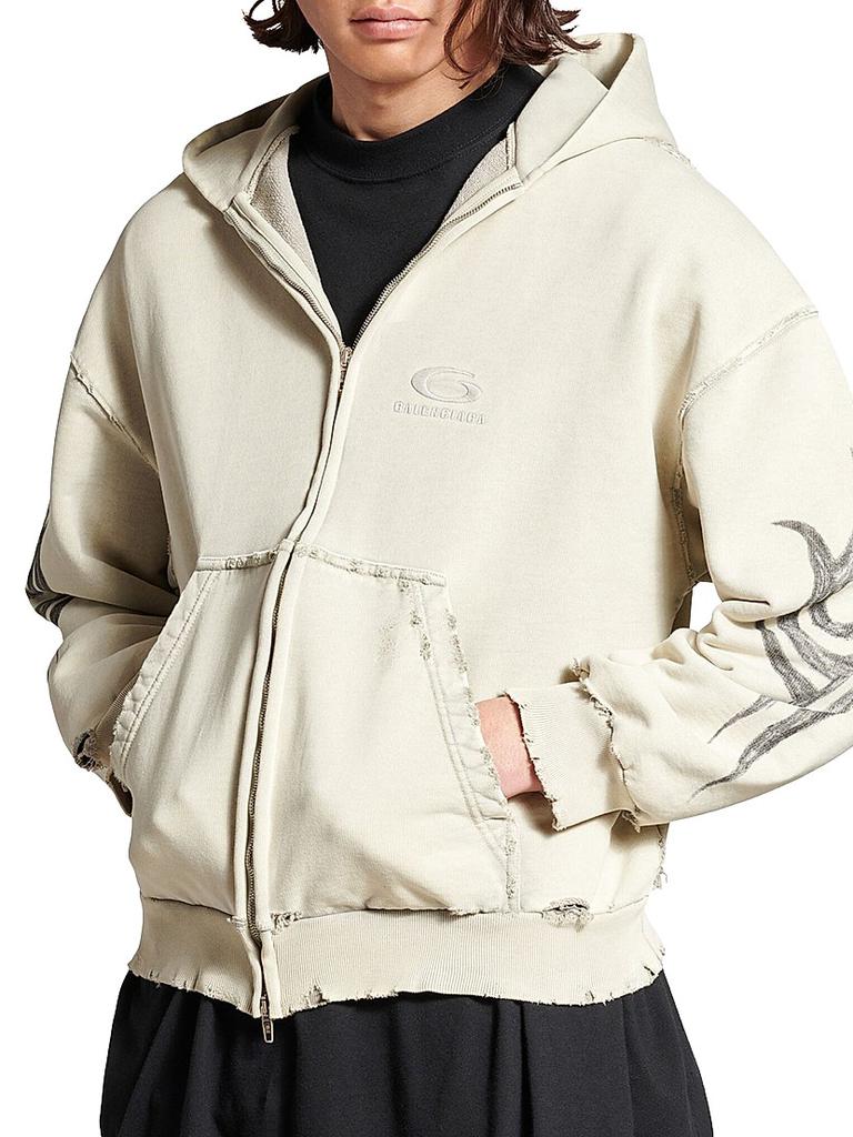 Balenciaga Y2K Zip-Up Hoodie Regular Fit - Free Shipping - BeyondStyle