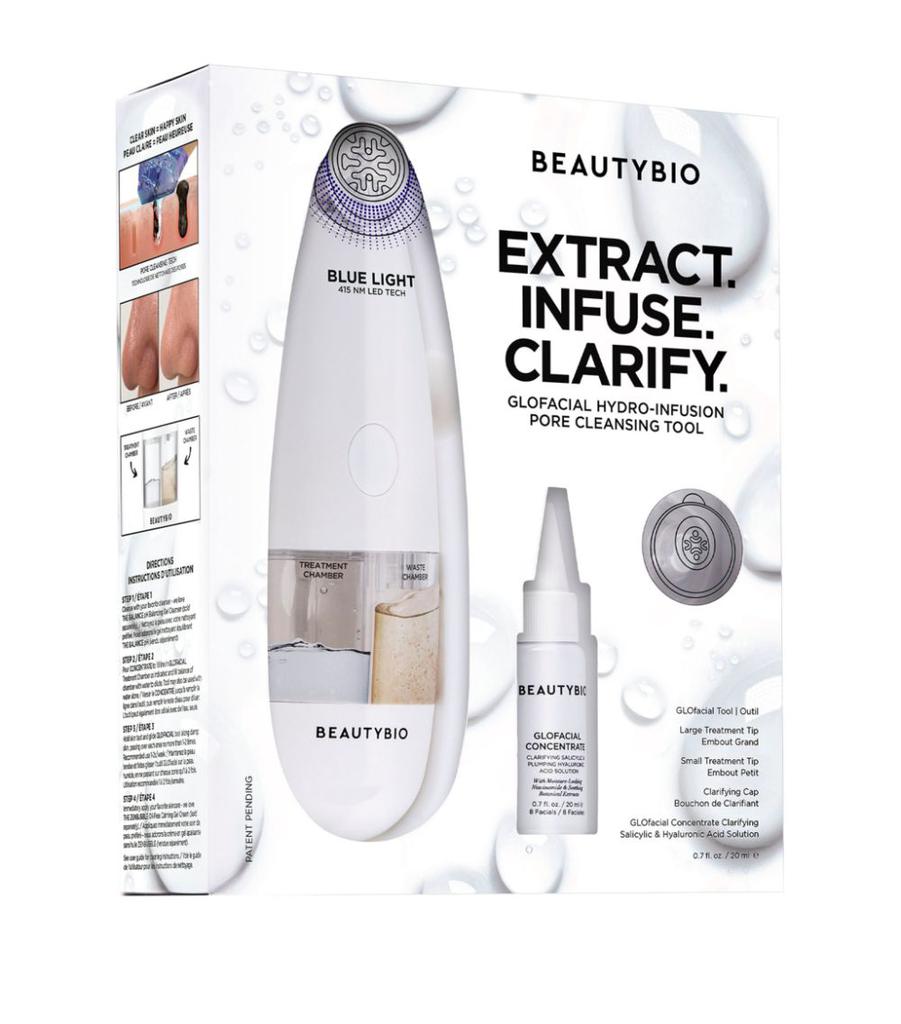 BeautyBio GLOfacial Hydro-Infusion Deep Pore Cleansing + Blue LED Clarifying Tool