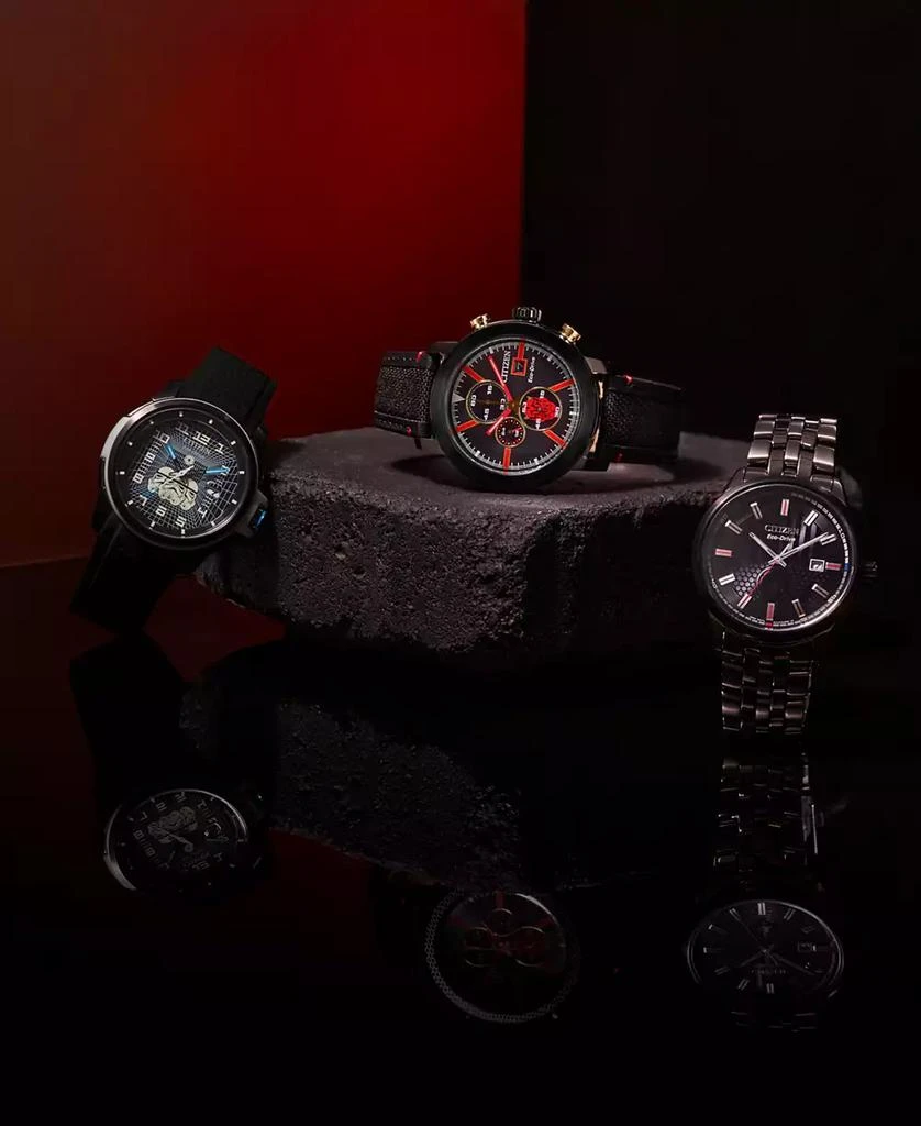 Citizen Eco-Drive Men's Star Wars Imperial Stormtrooper Black Perforated Polyurethane Strap Watch 44mm 7