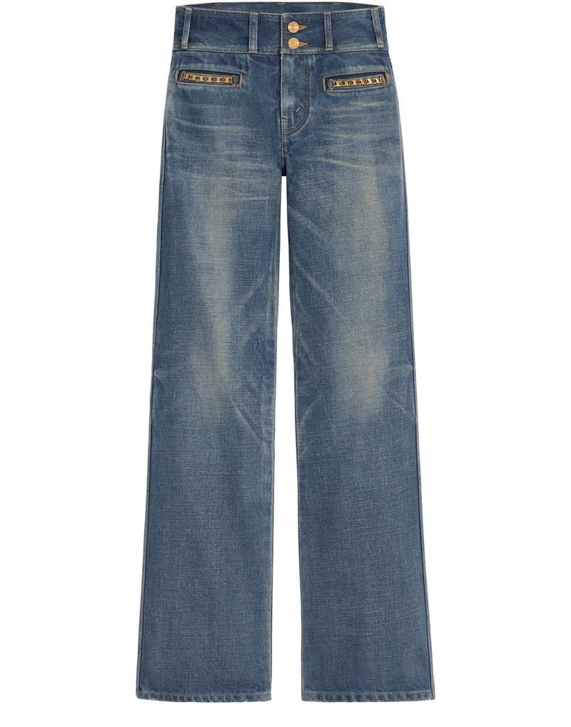 Celine Jane flared jeans in dark union wash denim 1