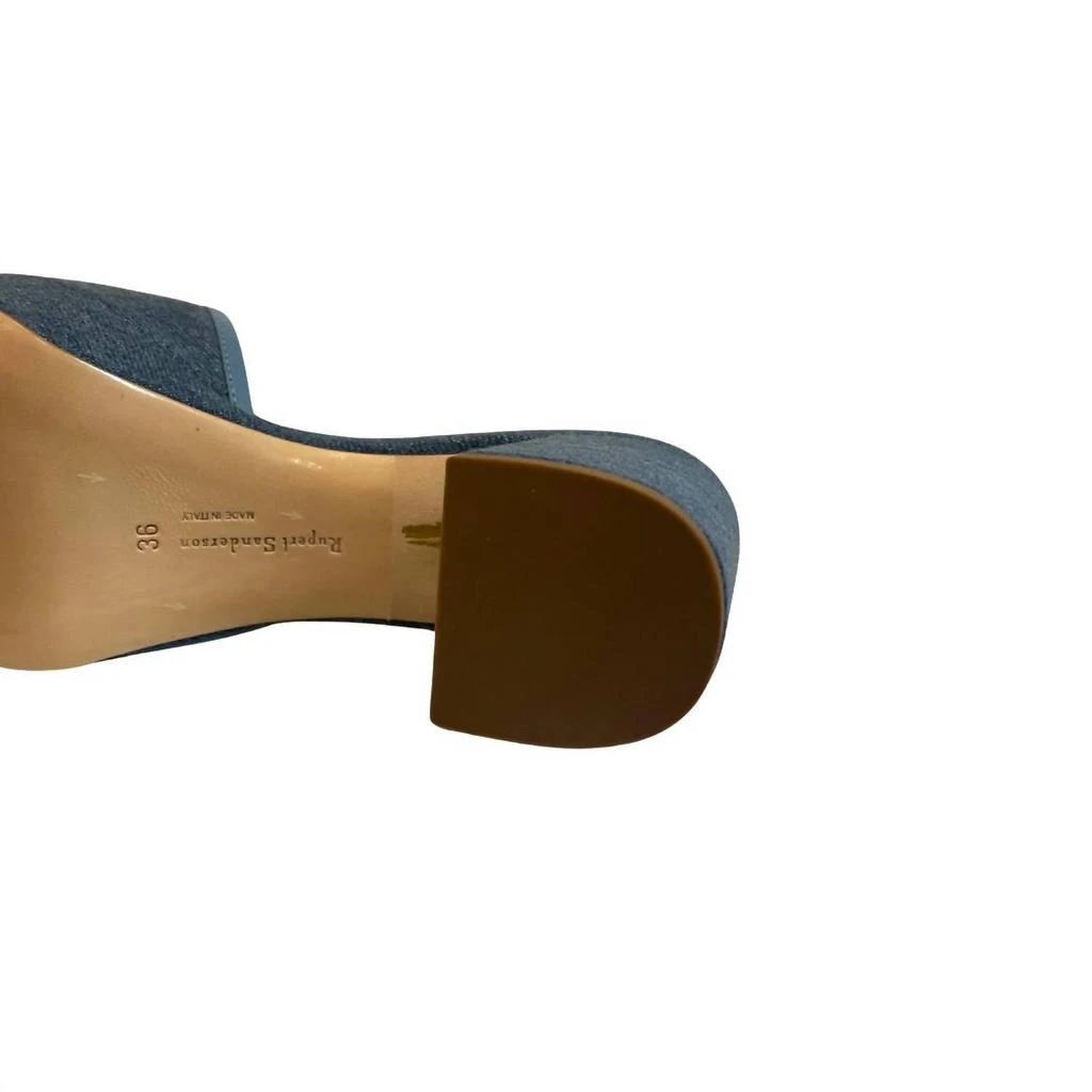Rupert Sanderson Merapi Denim Gold Chrome In Indigo Blue 5