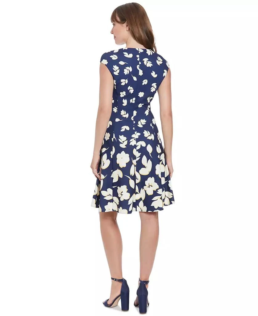 London Times Petite Printed Sleeveless Fit & Flare Dress 3