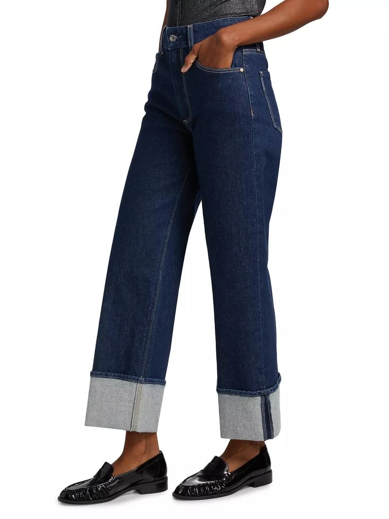 Paige Sasha Wide-Cuff Jeans 4