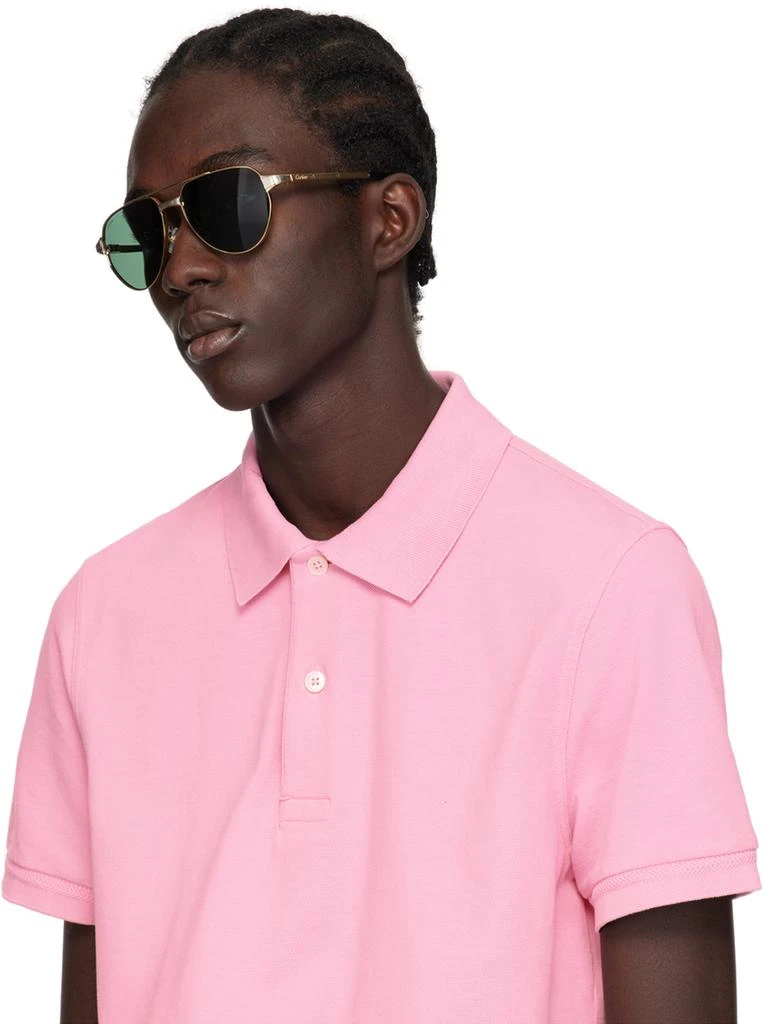 Cartier Gold 'Santos de Cartier' Sunglasses 4