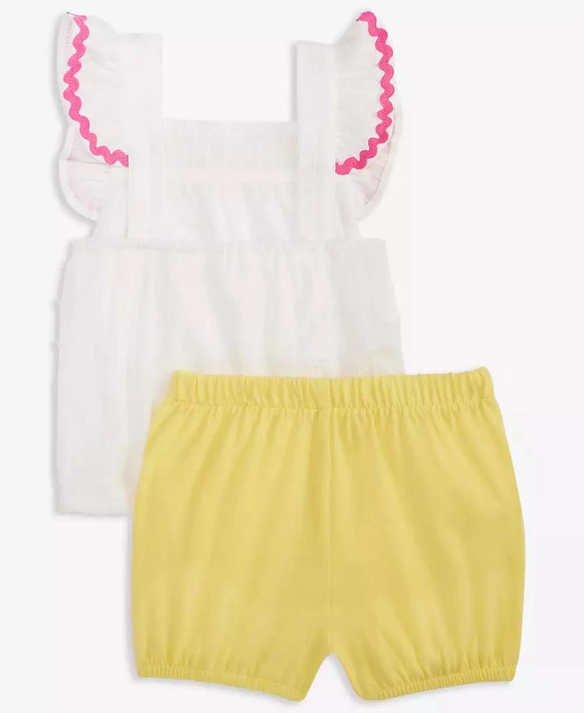 First Impressions Baby Girls Cotton Clip-Dot Top & Bloomer Shorts, 2 Piece Set, Exclusively at Macy's 2