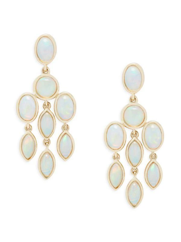 Effy 14K Yellow Gold
4.10 TCW Ethiopian Opal Drop Earrings 1