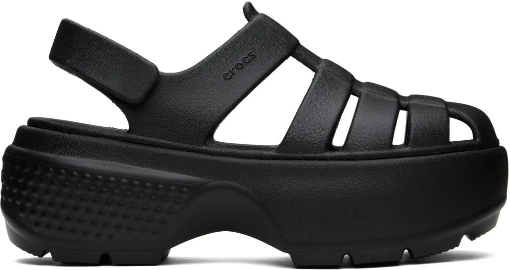 Crocs Black Stomp Fisherman Sandals 1