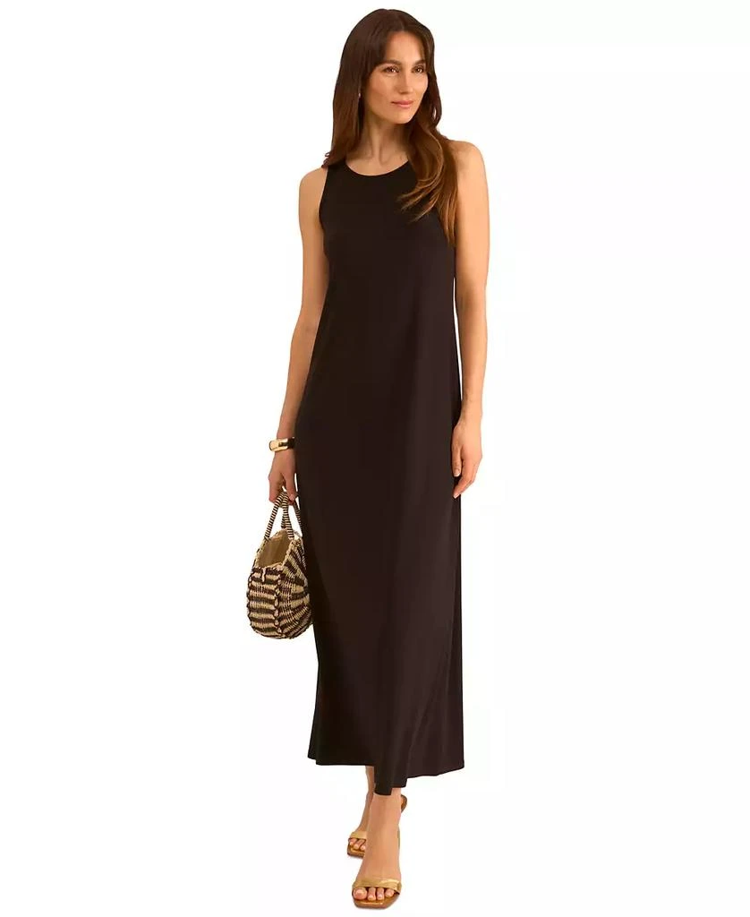 Vince Camuto Women's Sleeveless Keyhole-Back Crewneck Maxi Dress 1
