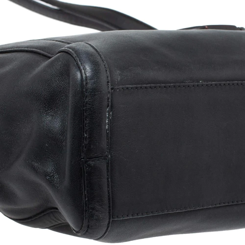 Kenzo Kenzo Black Leather Koi Fish Tote 10