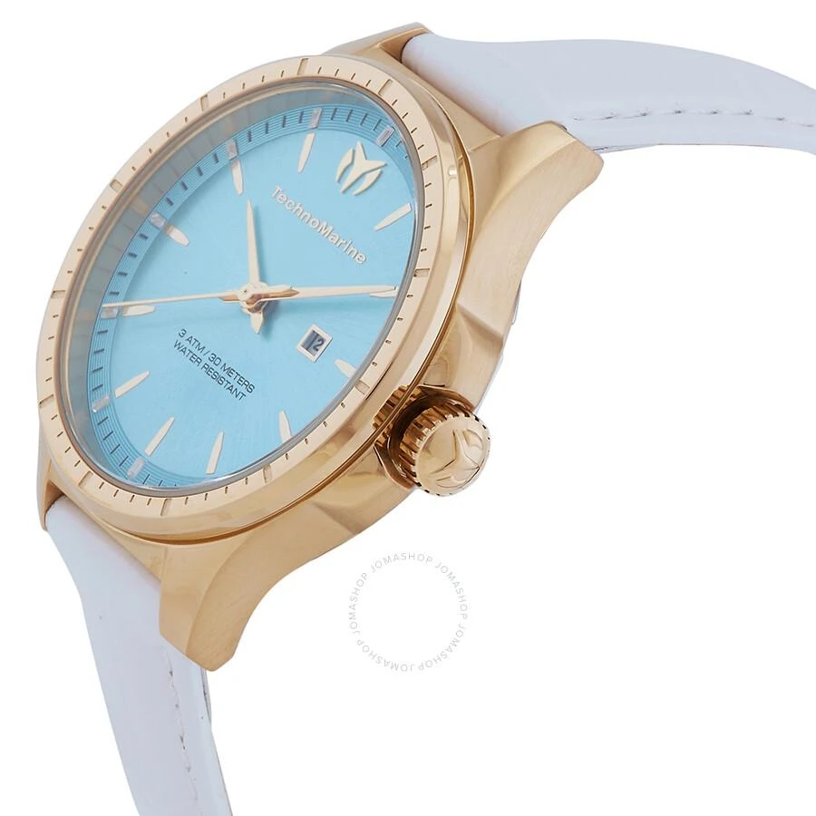 TechnoMarine MoonSun Date Quartz Light Blue Dial Dial Ladies Watch TM-822046 2
