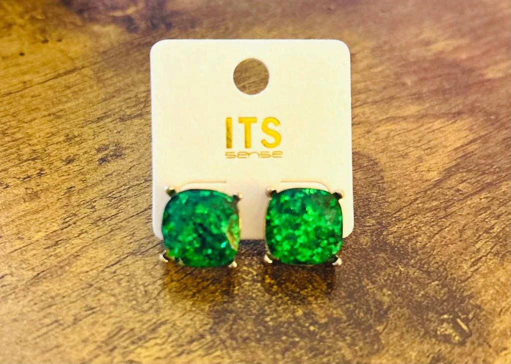 White Label White Label - Women
s Glitter Studs Earrings 2