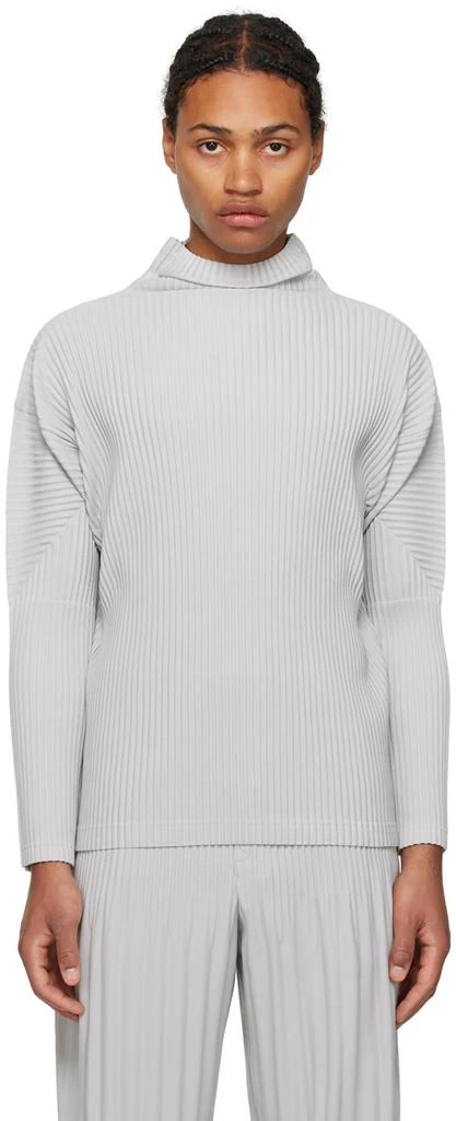 Homme Plissé Issey Miyake Gray Basics Turtleneck 1