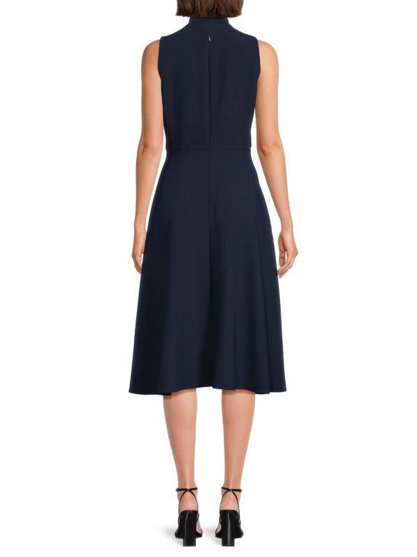 Black Halo Carolina Tie A Line Dress 2