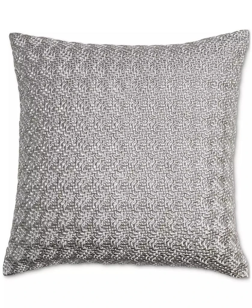 Hotel Collection Textured Embroidery Decorative Pillow, 20" x 20", Exclusively at Macy's 1