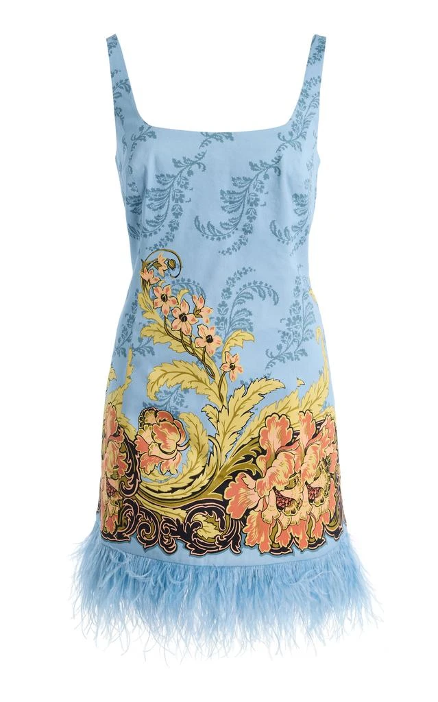 Cara Cara Cara Cara Carlie Feather-Trimmed Cotton-Sateen Mini Dress - Moda  Operandi - Dresses & Skirts - BeyondStyle