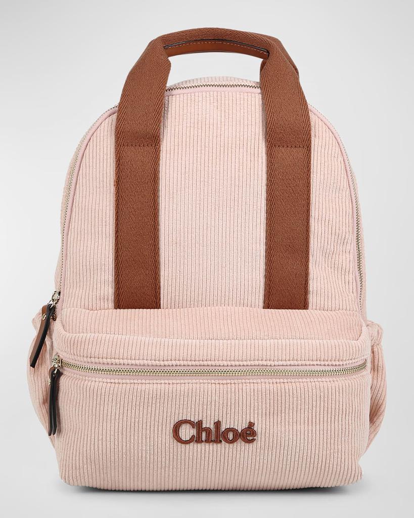 Chloé Logo jute and cotton-blend shoulder bag - Luggage
