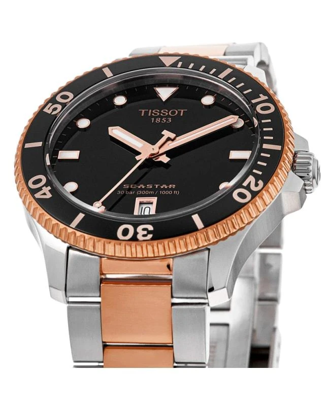 Tissot Tissot Seastar 1000 Quartz Black Dial Stainless Steel Men's Watch T120.410.22.051.01 2