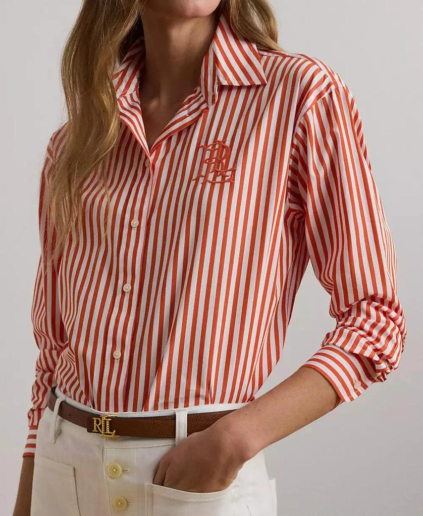 Ralph Lauren Women's Relaxed-Fit Striped Broadcloth Shirt 3