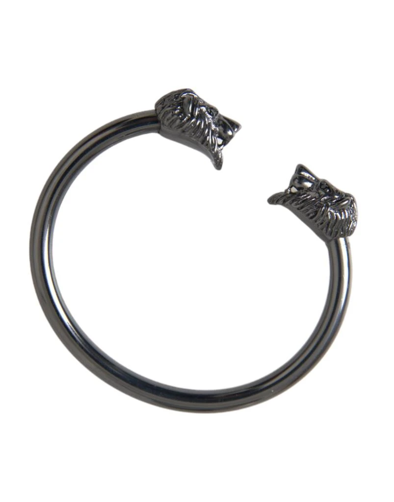 Nialaya Rhodium Lion Bangle Bracelet Women's Women 5