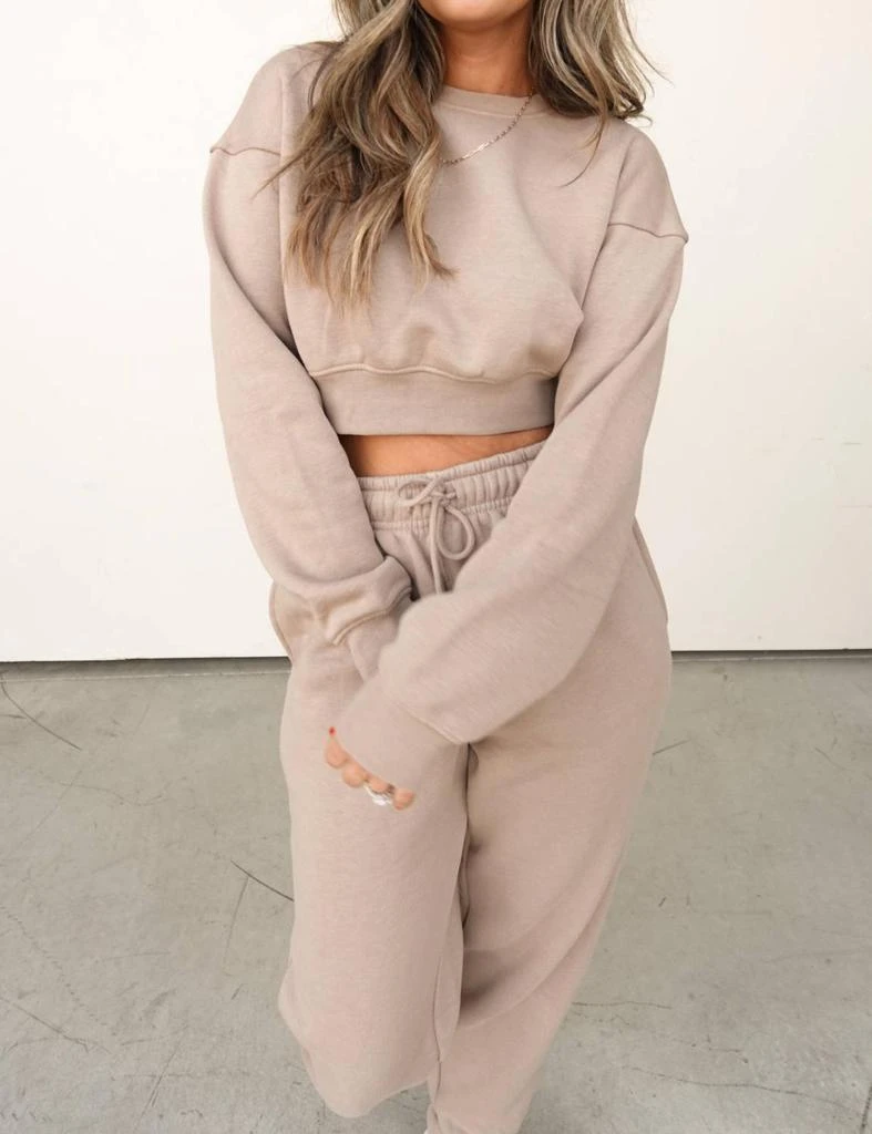 mono b Mono B - Cropped Sweatshirt And Jogger Set 8