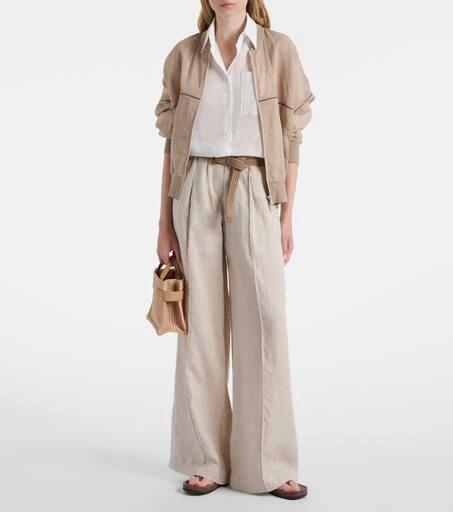 Brunello Cucinelli Essence Large raffia tote bag 5