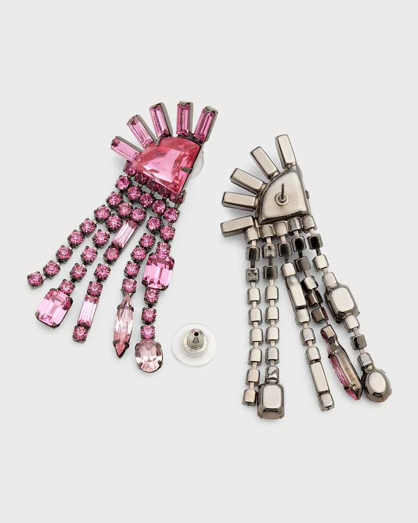 Elizabeth Cole Glora Crystal Fringe Earrings 4