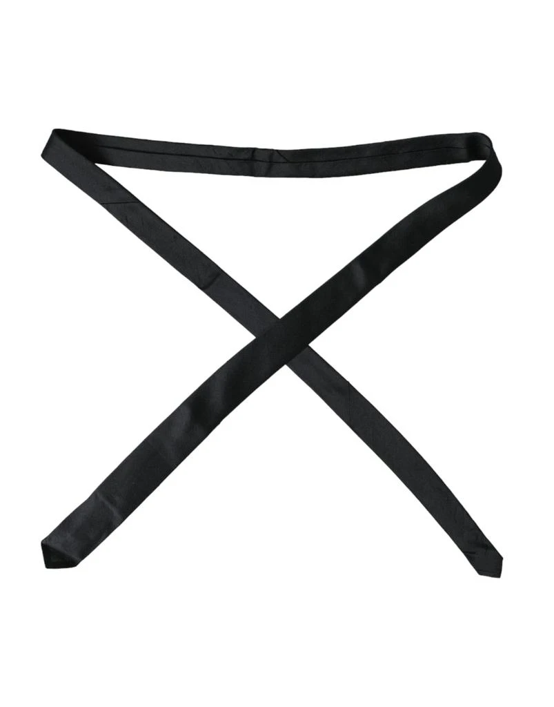 Dolce 
Gabbana Solid 100% Silk Adjustable Men
s Tie 2