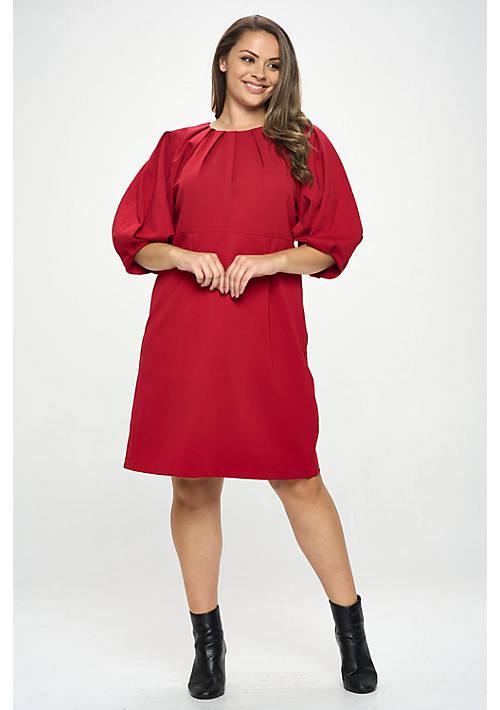 Renee C. C. Balloon Sleeve Dress