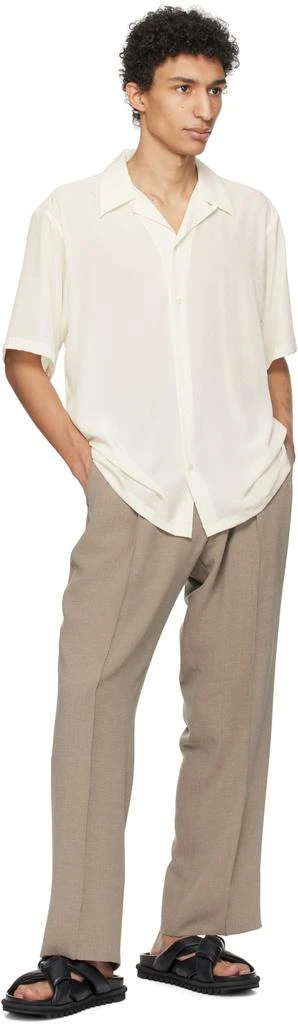 RAINMAKER KYOTO White Open Spread Collar Shirt 4