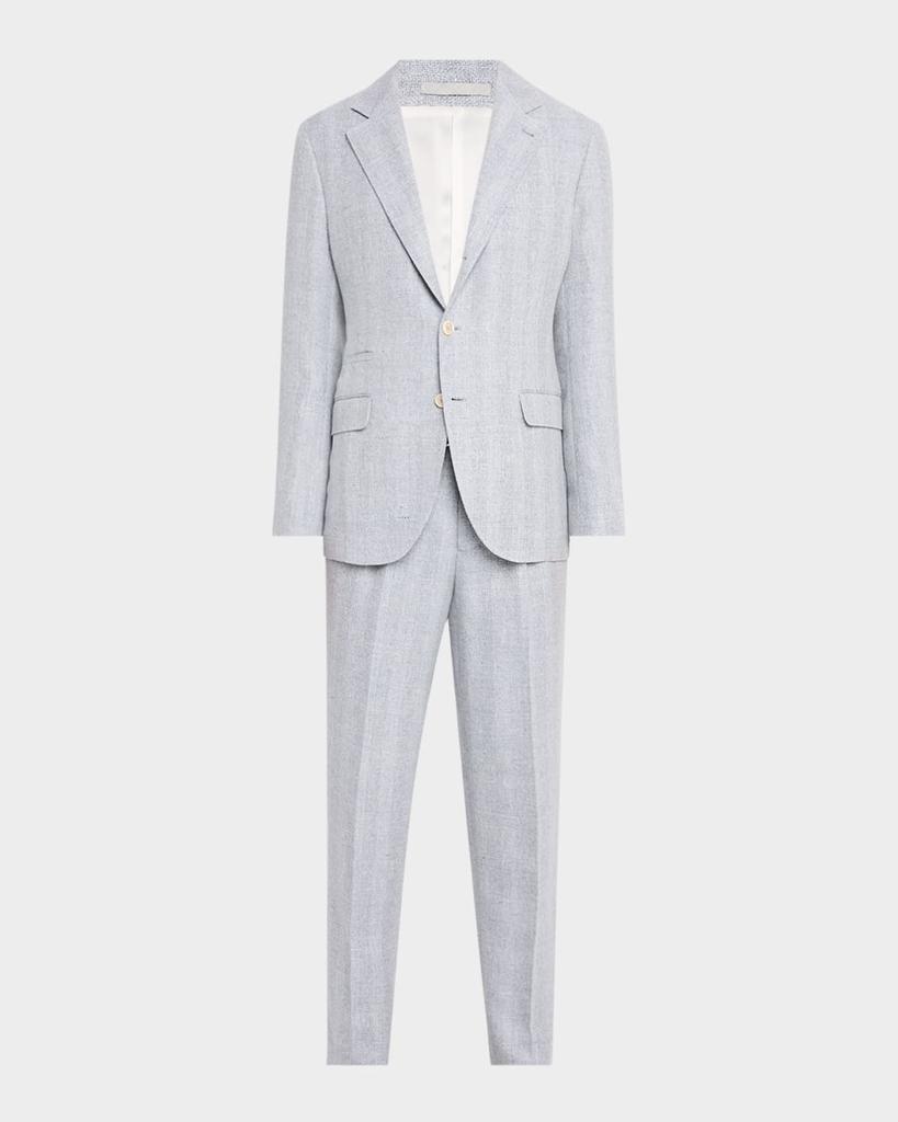 Brunello Cucinelli Men's Cavallo Chevron Suit