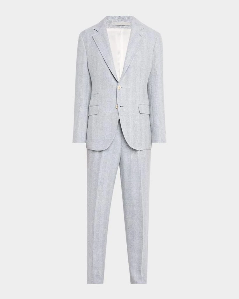 Brunello Cucinelli Men's Cavallo Chevron Suit 1