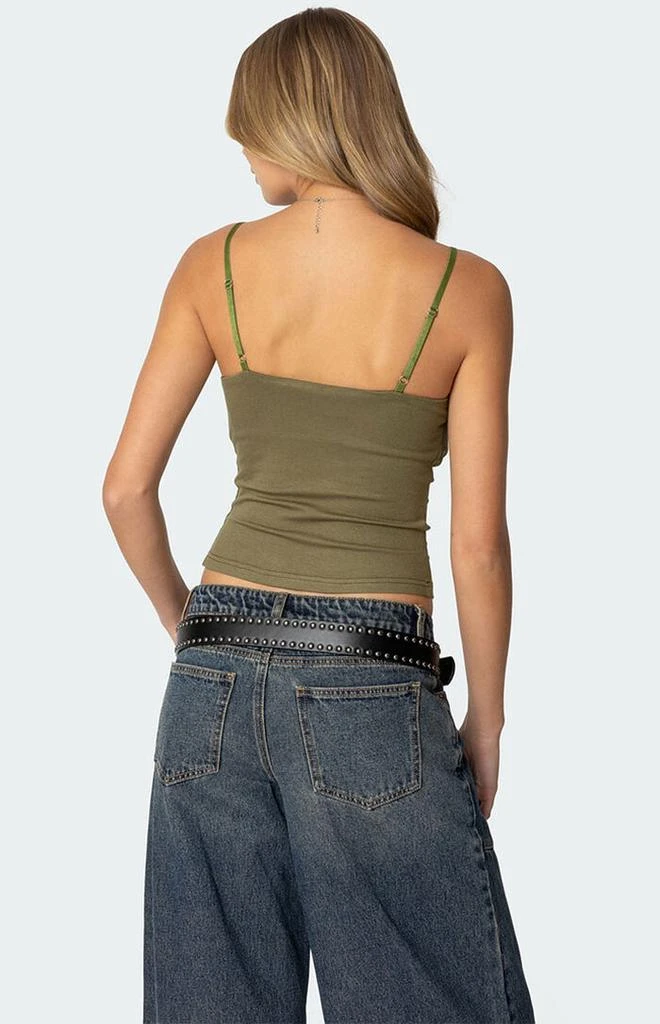 Edikted Layered Bra Cowl Neck Top 4