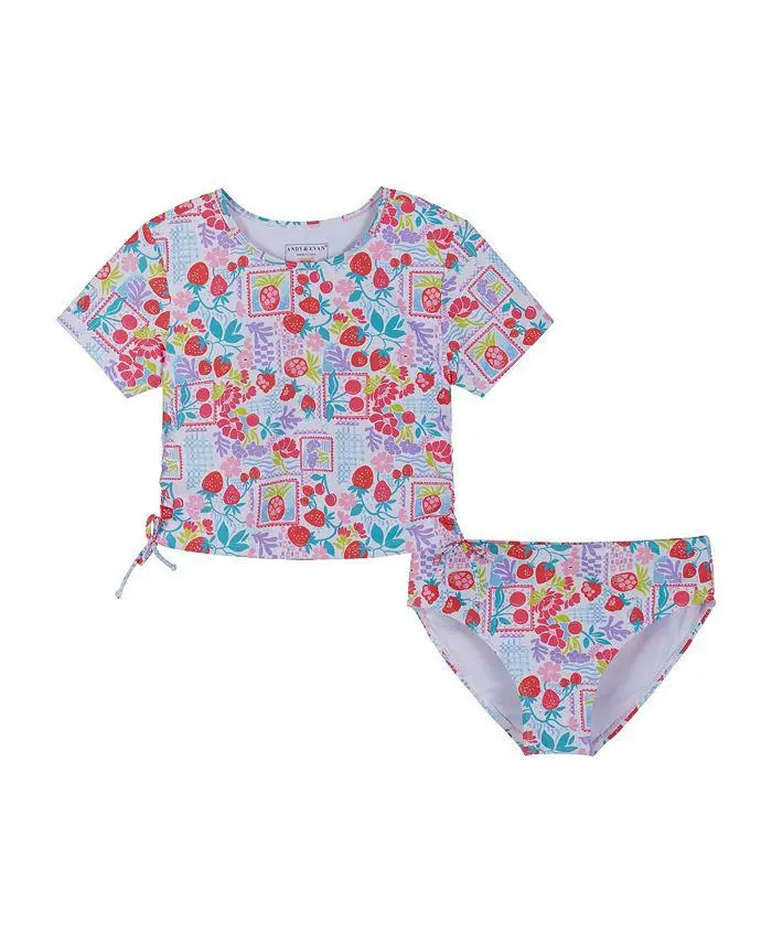 Andy & Evan Girls' Rashguard Set - Big Kid