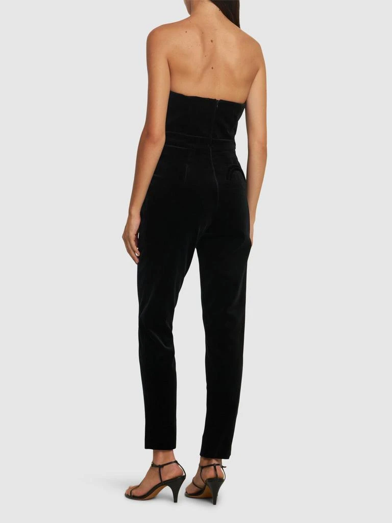 BLAZÉ MILANO Jealousy Cotton Velvet Jumpsuit 2