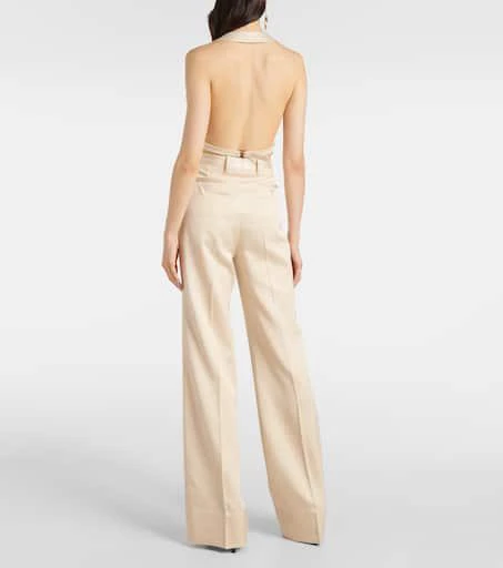 Tom Ford Silk and wool twill bootcut pants 3