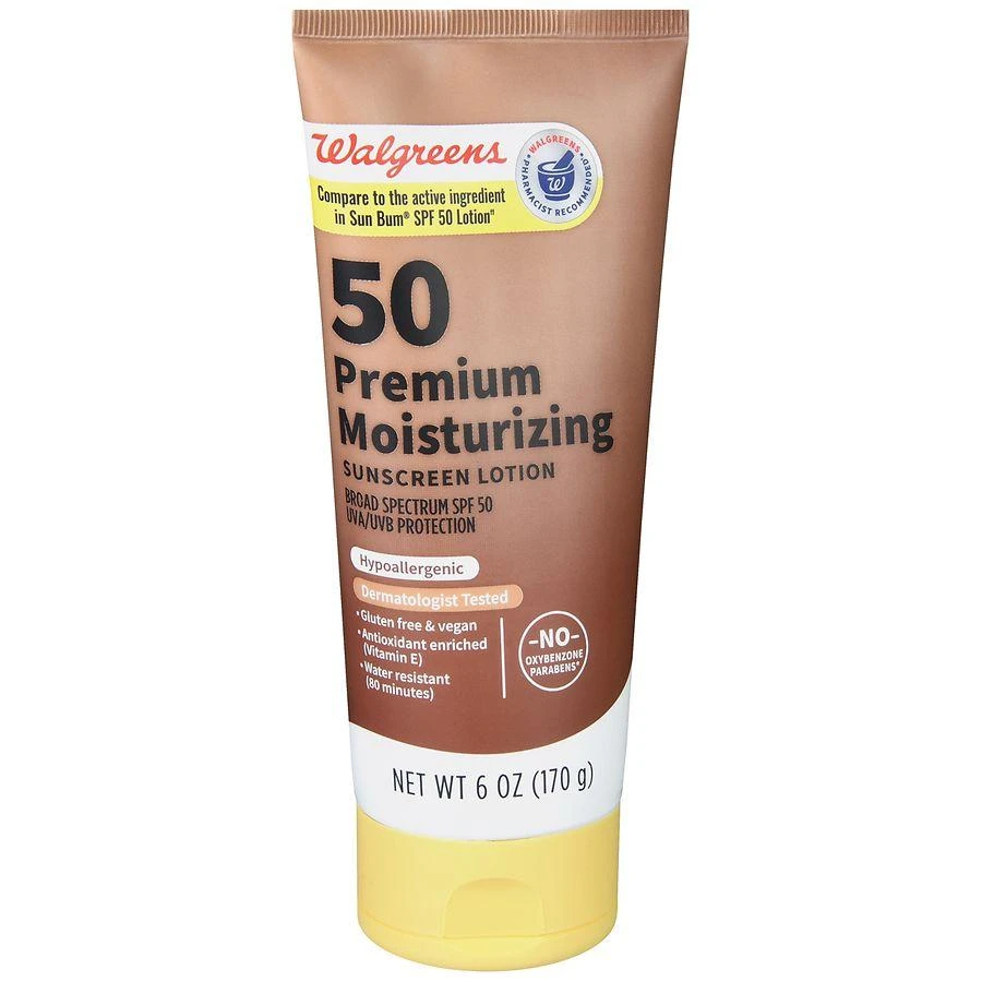 Walgreens 50 Premium Moisturizing Sunscreen Lotion 1